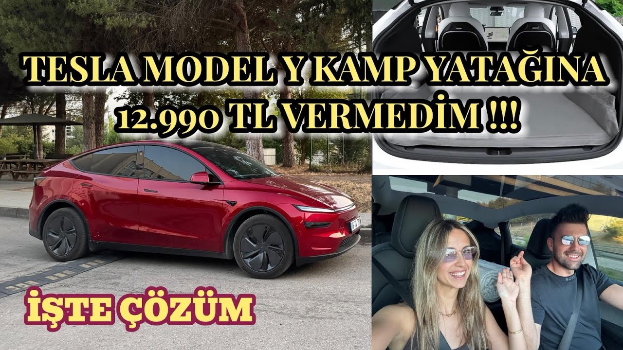 Tesla Model Y Kamp Yatağına 12.990 TL Vermedim! İşte Çözüm 🚗🛏️”