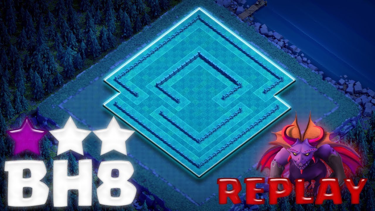 [Builder Hall 8] Anti 2 Star Base Layout With Replays | BH8 Base - Clash of Clans