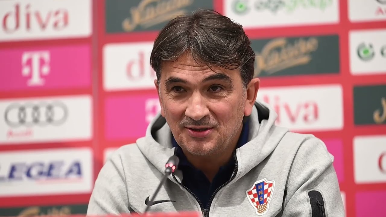 Zlatko Dalić i Josip Šutalo na konferenciji za medije prije utakmice Crna Gora - Hrvatska
