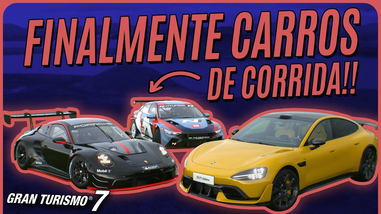 NOVO Update com 3 carros de CORRIDA pro GT7!! - Só nave!!
