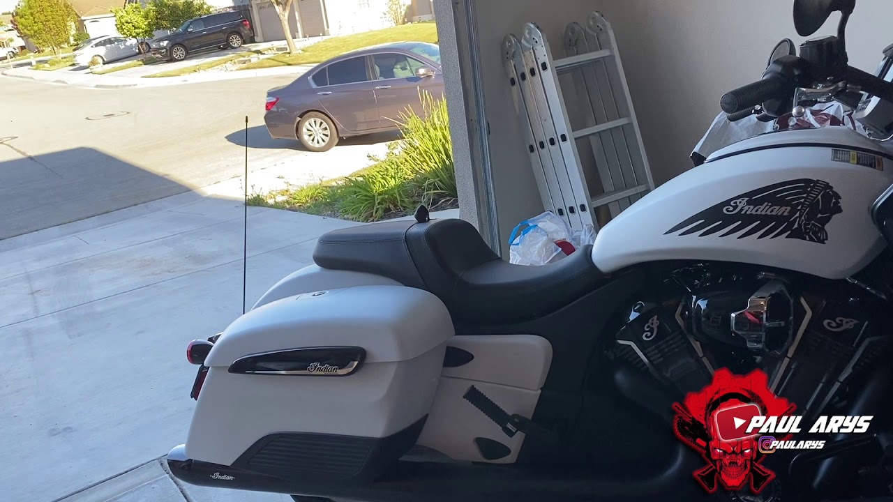 Stage 1 Exhaust Install on Indian Challenger