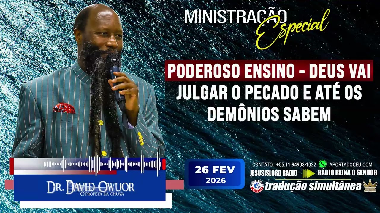 26/02/2026 | PODEROSO ENSINO  DEUS VAI JULGAR O PECADO E ATÉ OS DEMÔNIOS SABEM