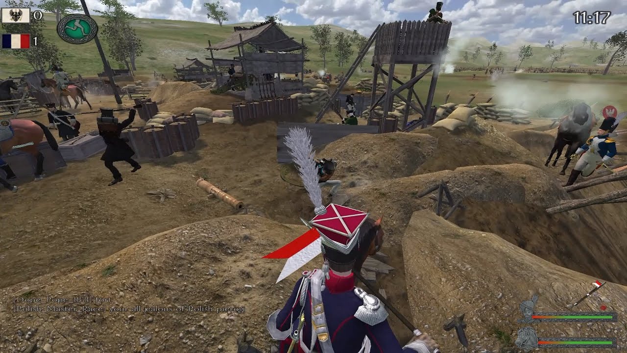 Custom map 6 (defending & attacking) in Mount & Blade Warband: Napoleonic Wars