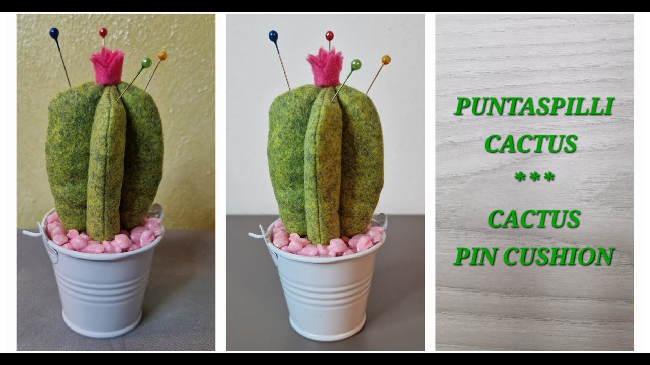 Puntaspilli cactus - DIY cactus pin cushion #diy #faidate #handmade #sewing #tutorial #craft
