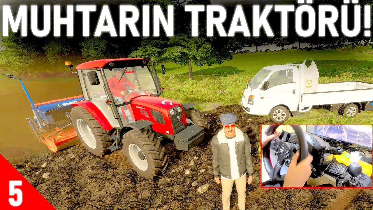 TARLAYI EKTİK! MUHTARIN TRAKTÖRÜ - KAMYONETE TOHUM YÜKLEDİK - FARMİNG SİMULATOR 22 MOD 5. BÖLÜM T300