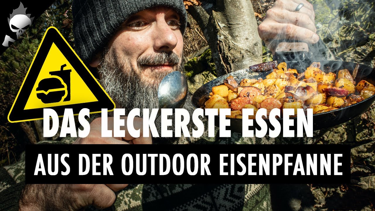 Das LECKERSTE ESSEN aus der EISENPFANNE über dem LAGERFEUER // Koche #MitMir in der Outdoor-Küche
