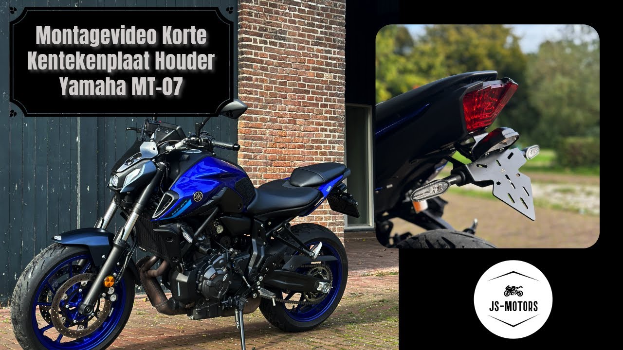 Montagevideo Korte Kentekenplaat Houder Yamaha MT-07