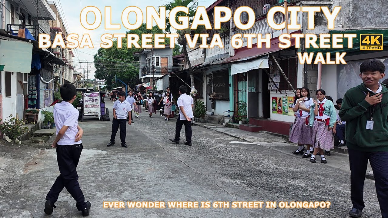 WALKING BASA STREET 6TH STREET OLONGAPO CITY [4K]