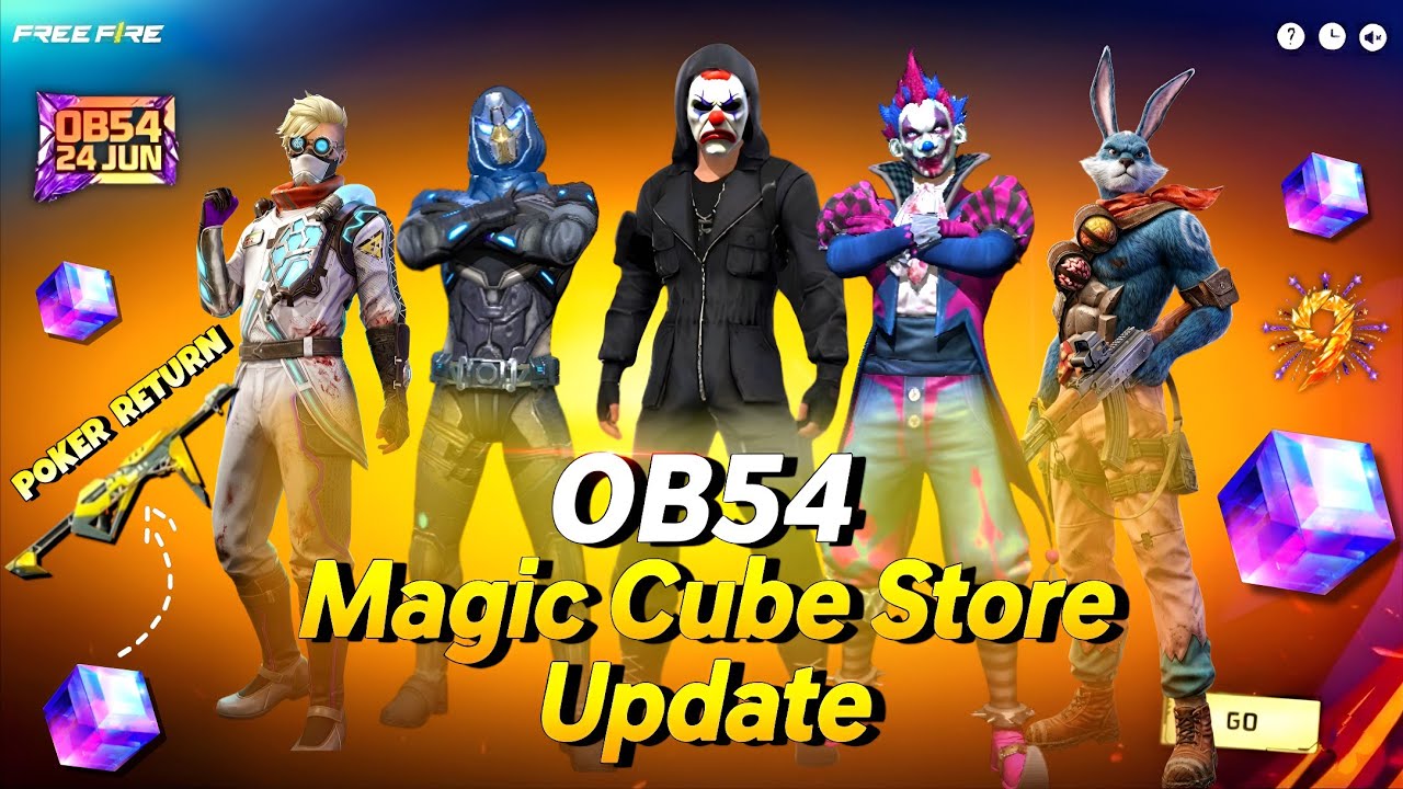 Ob54 Magic Cube Store Update 🤯💥| Poker Mp40 Return Confirm Date | free fire new event | ff new event