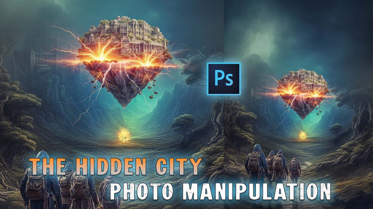 The Hidden City - Epic Cinematic Photo Manipulation | Photoshop Tutorial!