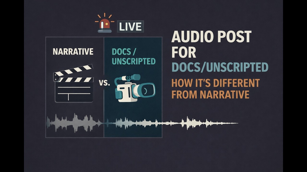 Audio Post for Docs & Unscripted (How It’s Different from Narrative)