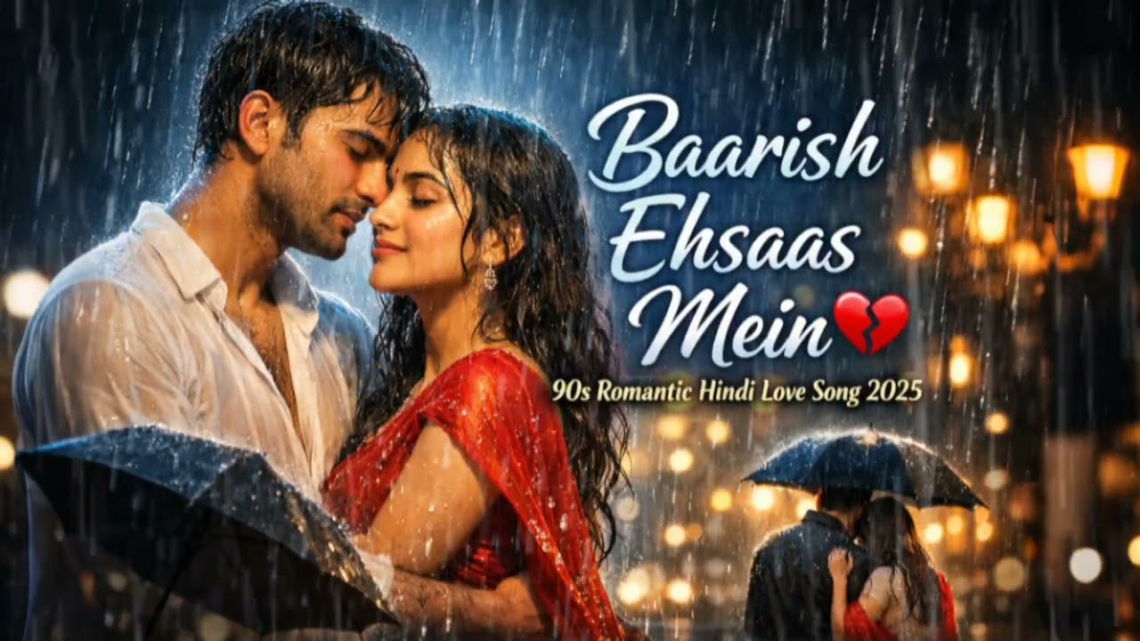 Baarish Ehsaas Mein 💔 | 90s Romantic Hindi Love Song 2025 | Soulful Bollywood Melody