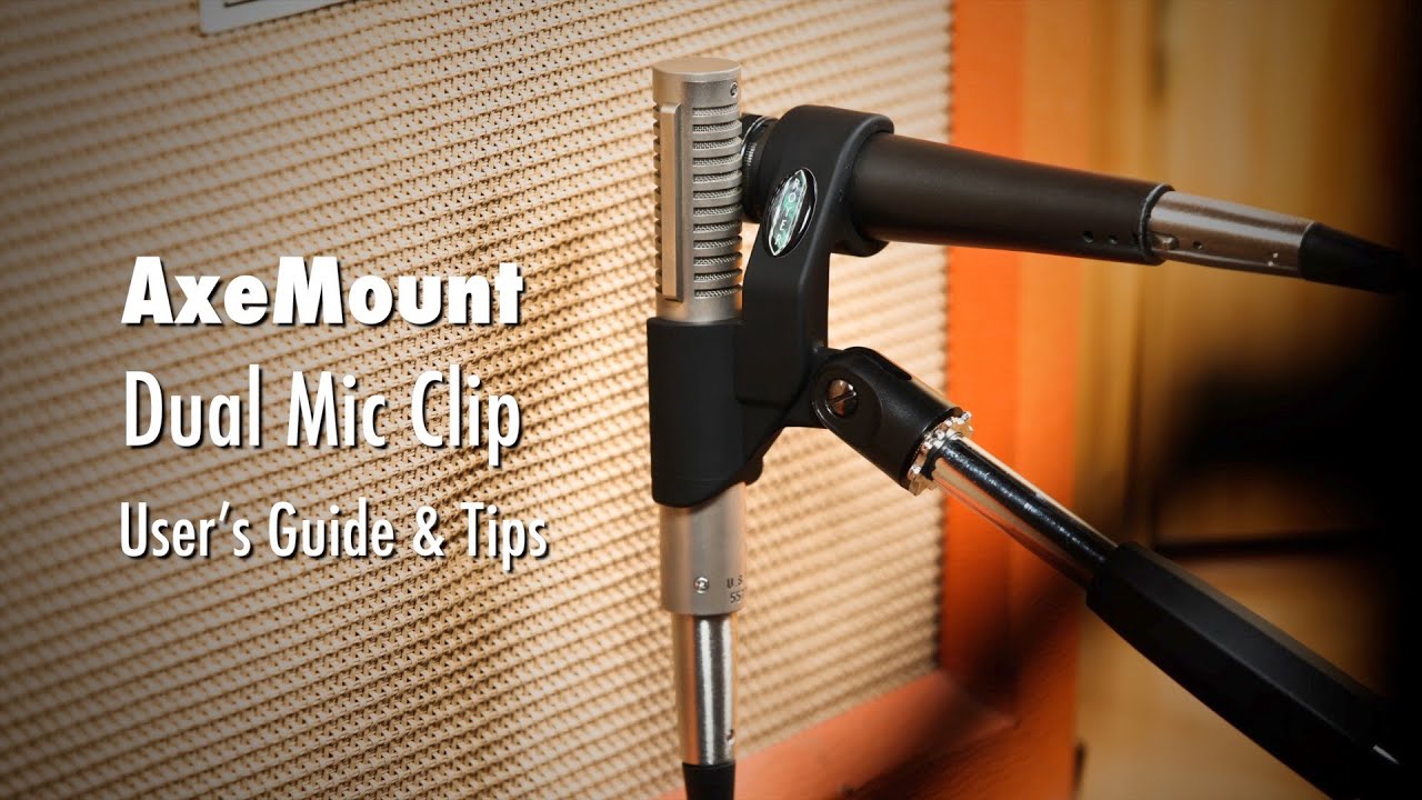 AxeMount Dual Microphone Clip for R-121 & SM57