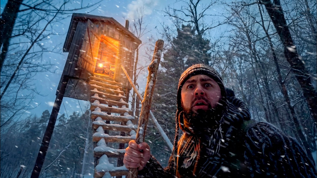 A Treehouse Saved Him from Wolves During a Blizzard