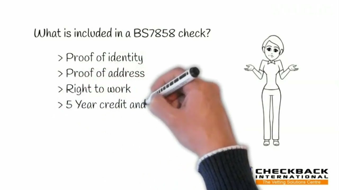 What is a BS7858 check?