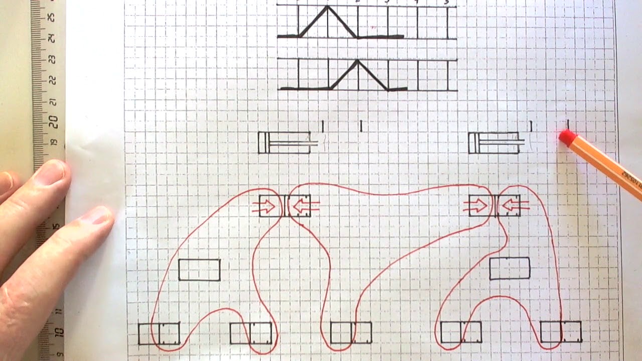 Entwicklung einer Pneumatik-Schaltung aus dem Weg- Schritt- Diagamm