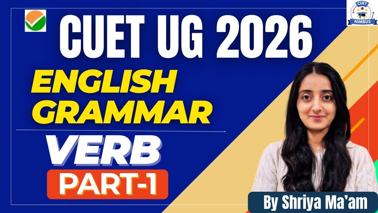 CUET UG 2026 | English Grammar (Class-1) verb| #cuet #cuet2026 #englishlanguage