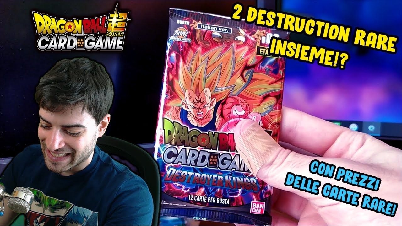 APRO LE BUSTINE DESTROYER KINGS E TROVO 2 DESTRUCTION RARE INSIEME!? DRAGON BALL SUPER CARD GAME ITA
