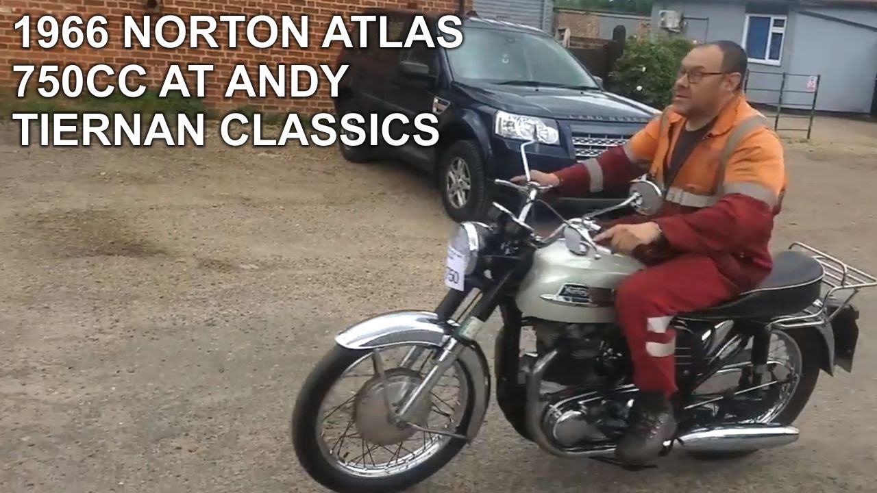 1966 Norton Atlas 750cc на гонках Andy Tiernan Classics #09282NRT