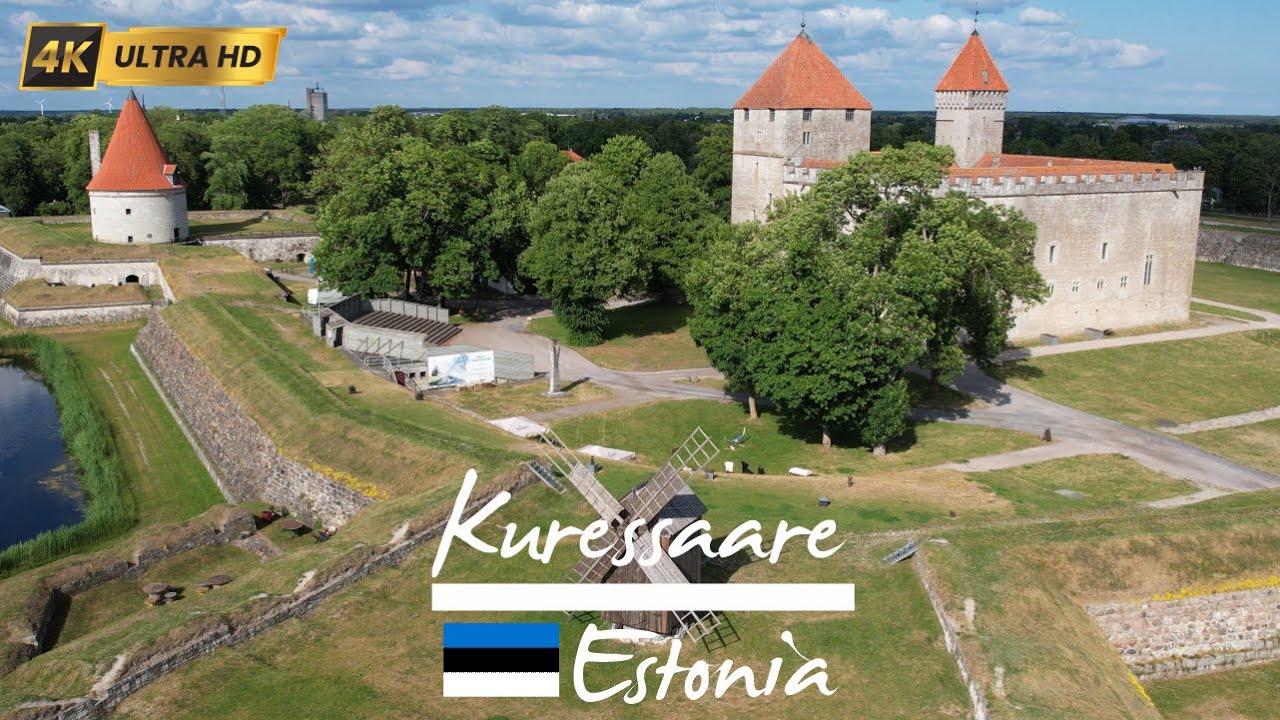 🇪🇪 Kuressaare , Estonia in 4K | Stunning Aerial Drone Tour of Saaremaa Island