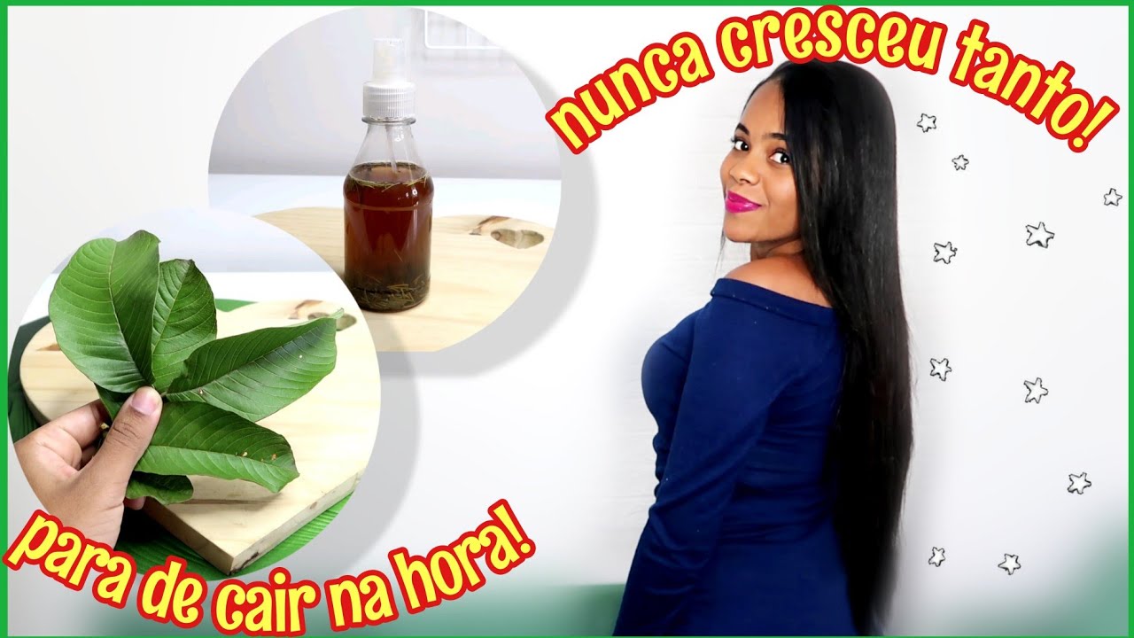 O CABELO CRESCE MUITO E NÃO CAI, MINHA MELHOR RECEITA PARA CRESCER CABELO