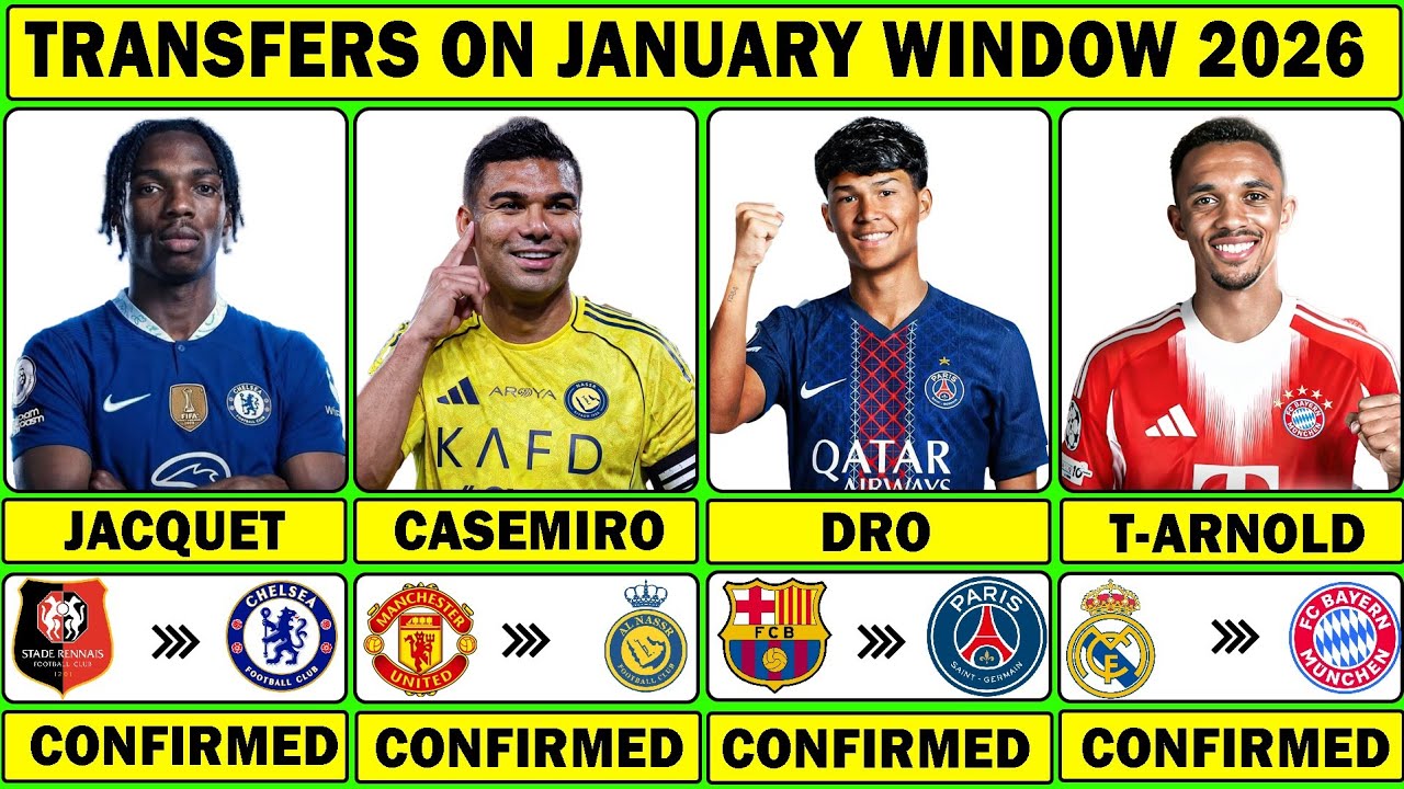 🚨 LATEST CONFIRMED TRANSFER NEWS JANUARY WINDOW 2026 | Jacquet✅ Pacifico✅ T-Arnold✅ Palmer✅