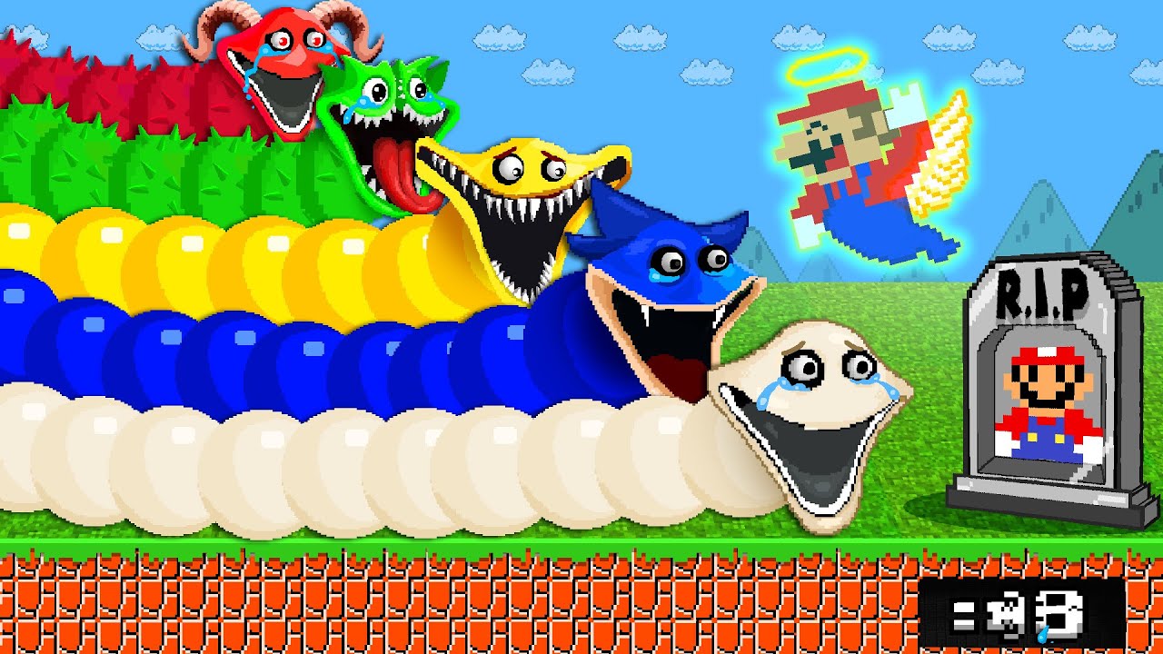Evolution of the HUNGRY WORM SONIC or BIG WROM All Bosses R.I.P Mario