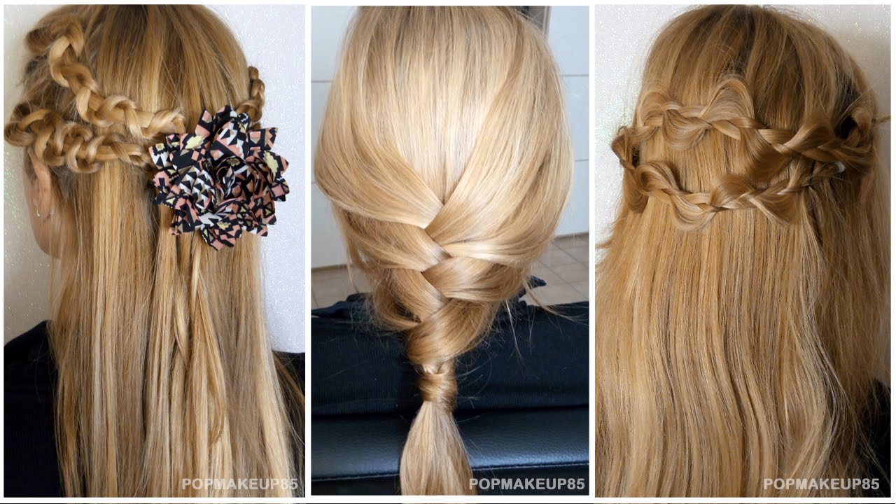 Pettinature FACILI e Veloci per capelli LUNGHI/MEDI con TRECCE perfette per la SCUOLA