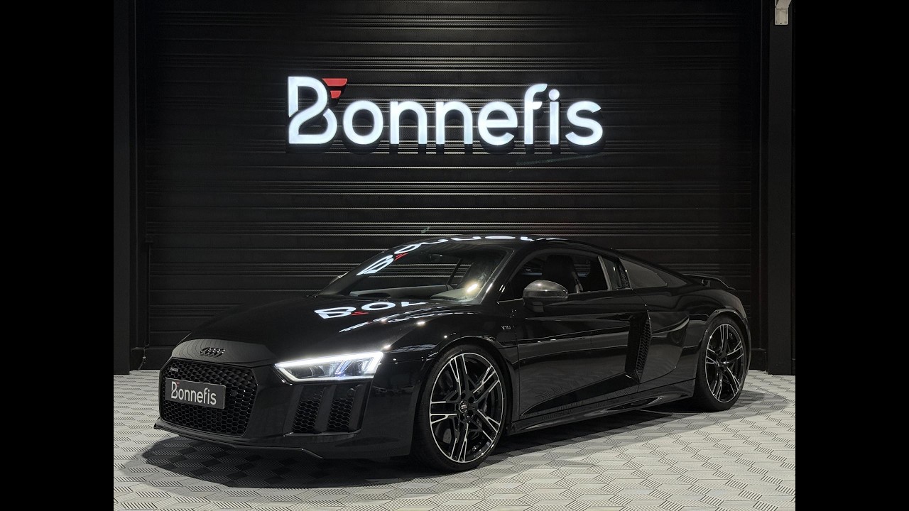 Présentation et essai routier d'une AUDI R8 V10+ de 610Ch avec plus de 11 000 euros d'options..
