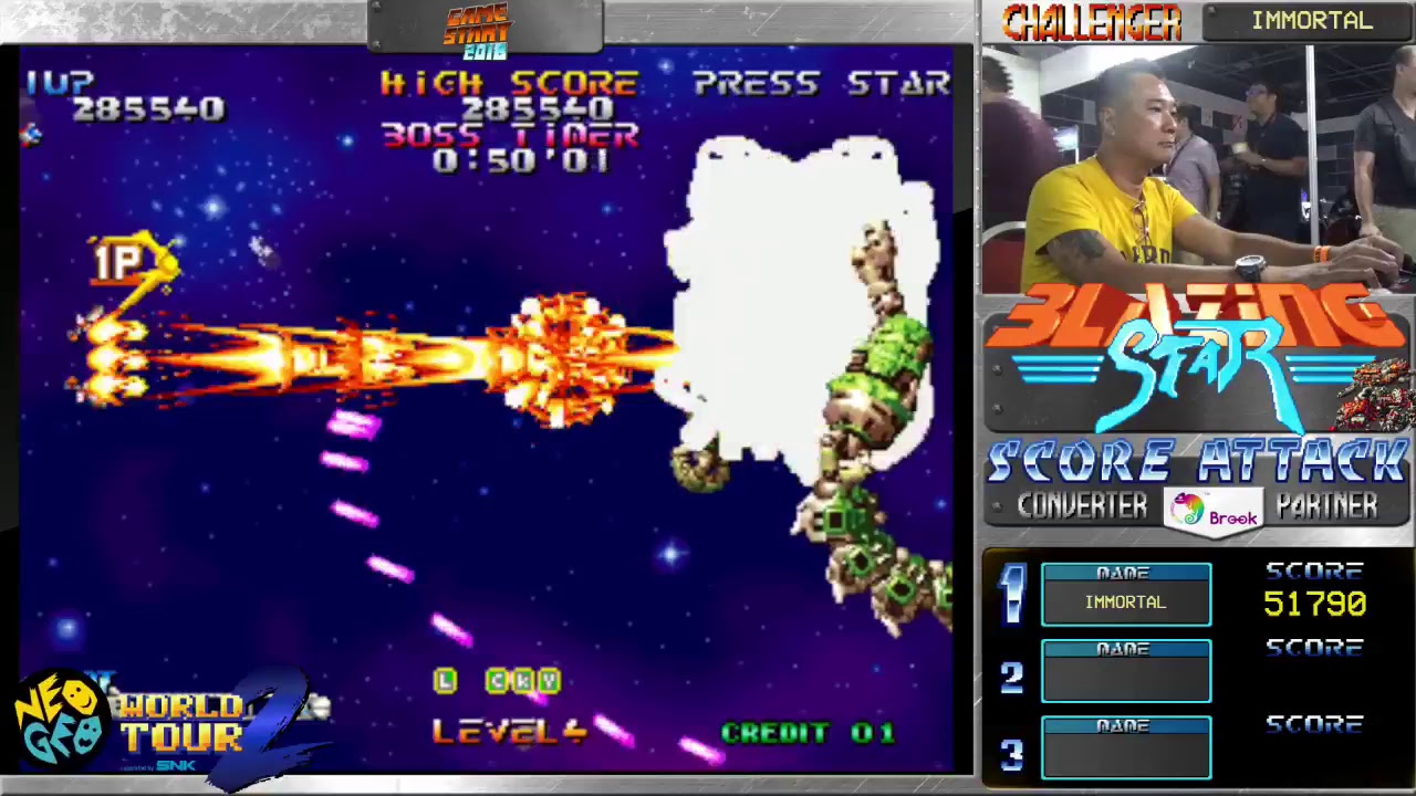 Blazing Star Score Attack Part 1 - NGWT2 Singapore Stop @GameStart Asia Neo Geo World Tour Season 2