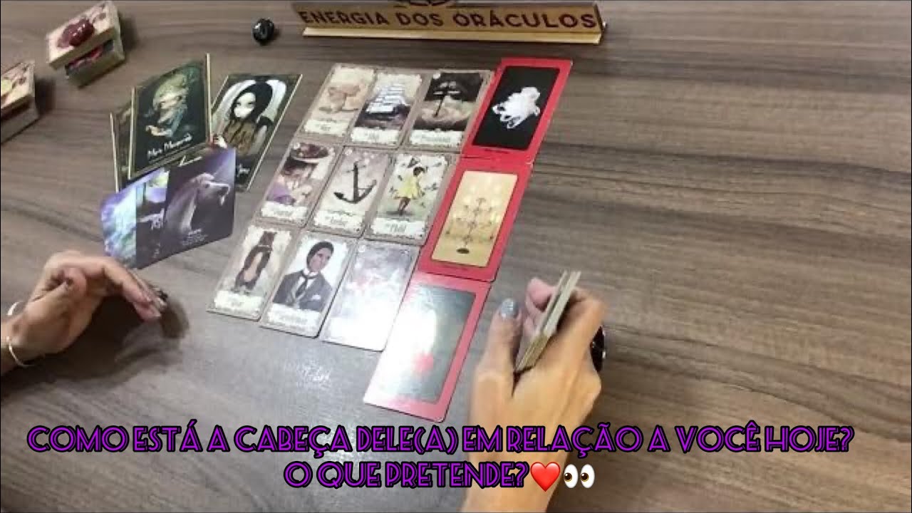 Como está a cabeça dele(a) em relação a você hoje? O que pretende? # Tarot ❤️👀