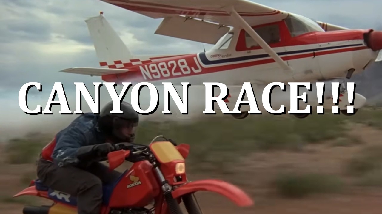 Iron Eagle — Cessna 150 Aerobat against a Honda XR350 - the legendary canyon race!!