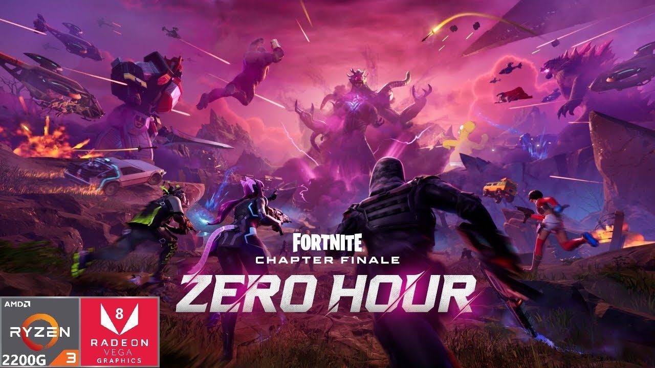 FORTNITE HORA ZERO RYZEN 3 2200G VEGA 8 & 16GB RAM TEST RENDIMIENTO GAMEPLAY(TEMPORADA 4 CAPITULO 6)