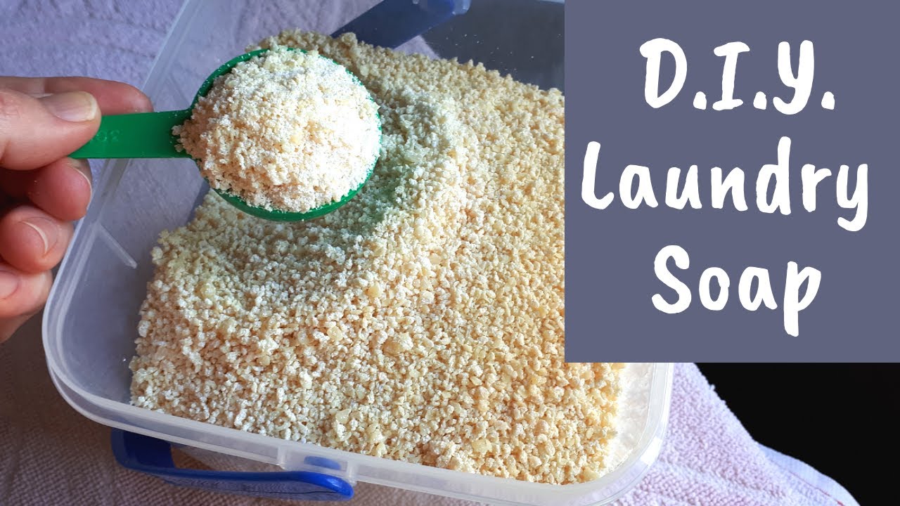 DIY Laundry Soap Powder with Handmade Soap Base