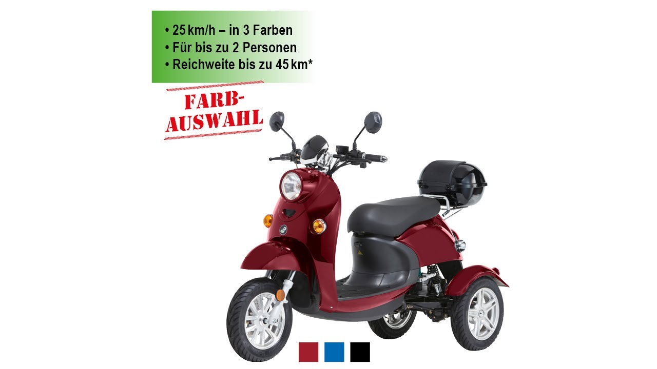 ECHT-SPANNEND.DE | E-3RAD-ROLLER | MODENA | AKTIVIMO | in verschiedenen Farben