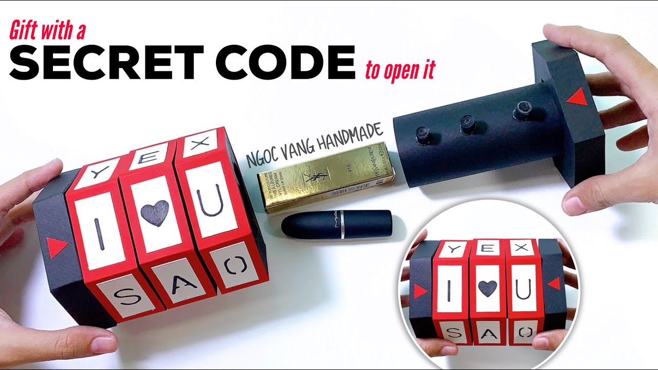QUÀ TẶNG BÍ MẬT, CÓ MẬT KHẨU RIÊNG (Gift with a Secret Code to open it) - NGOC VANG Handmade