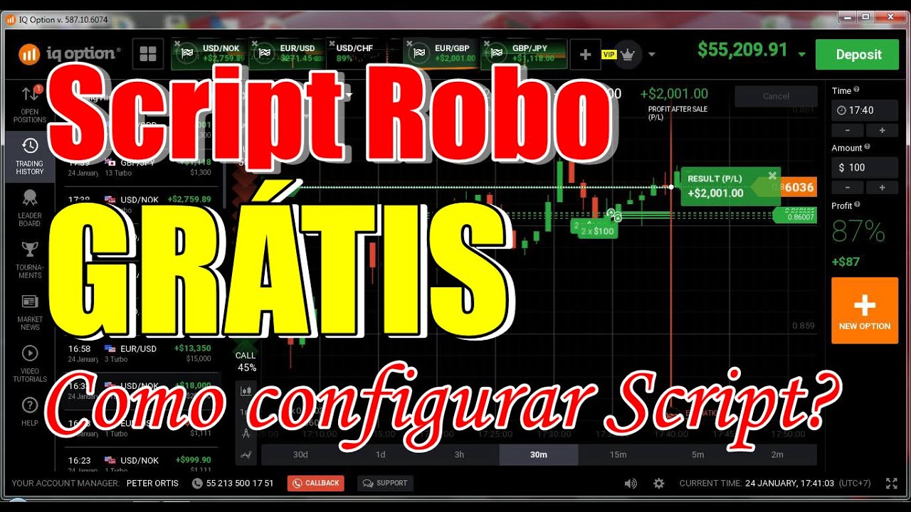 Como configurar Script - Robo trader com Script gratis