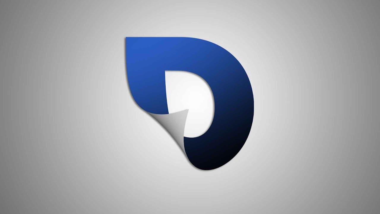 Lettre D Logo Design in Photopea