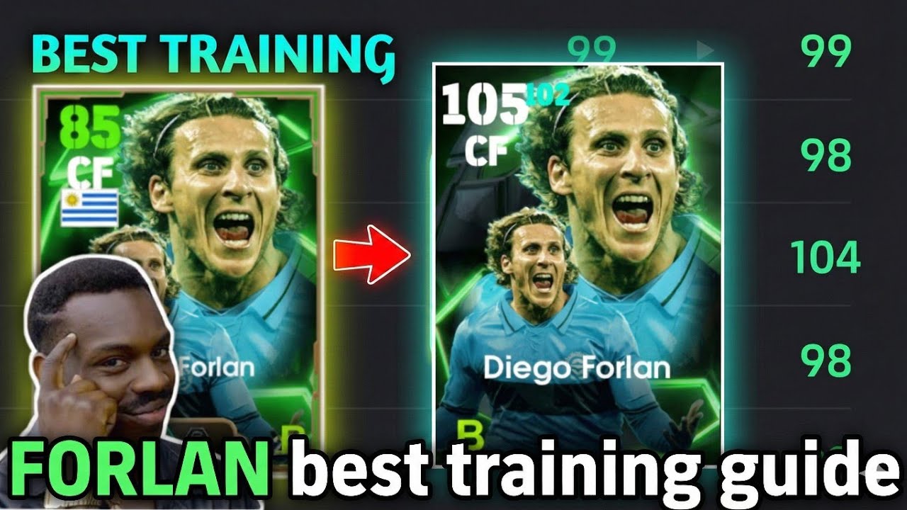 Diego Forlan SECRET PROGRESSION ✅❤️‍🔥#diegoforlan #efootball #efootball2025 #efootballmobile