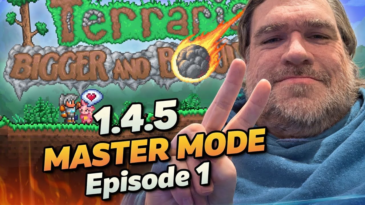 Terraria the 1.4.5 adventure begins Master mode