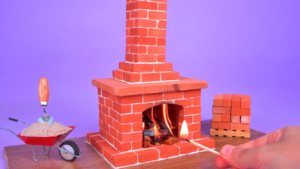 Making an Amazing Mini Fireplace with Mini Bricks