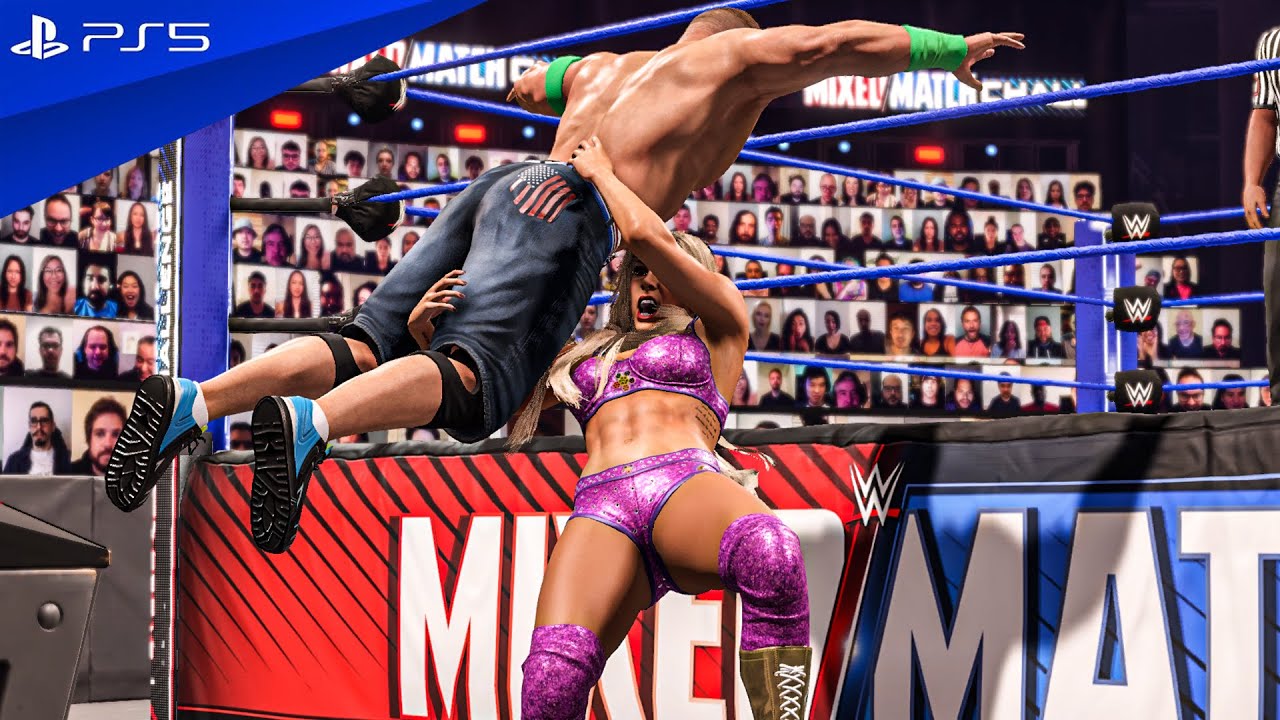 💥WWE2k22 | Full match - John Cena  vs Charlotte Flair | Cena Fights💥