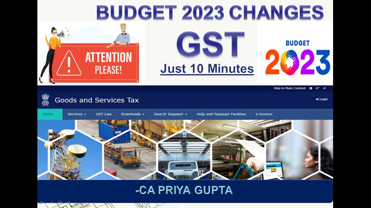 GST Changes in Budget 2023, GST Updates in Budget 2023 Explained in summary in less than 10 minutes