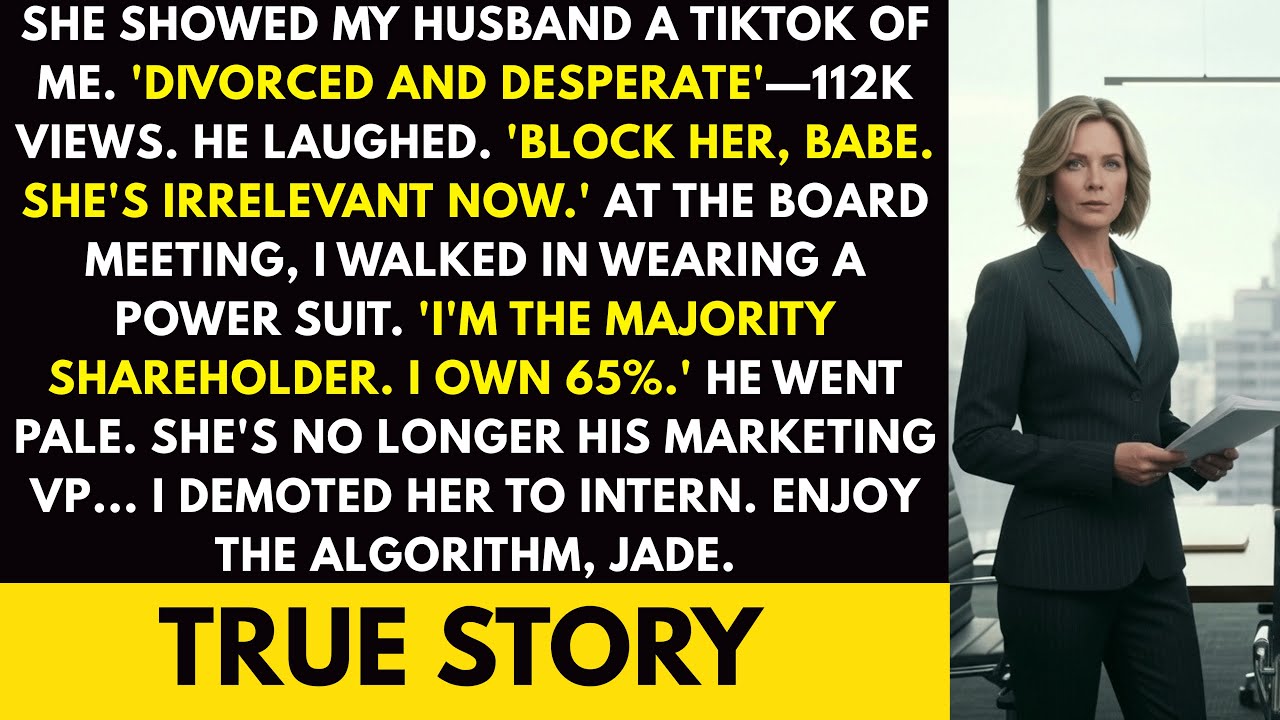 She Humiliated Me on TikTok and Called Me Irrelevant—So I Took the Company and Made H...