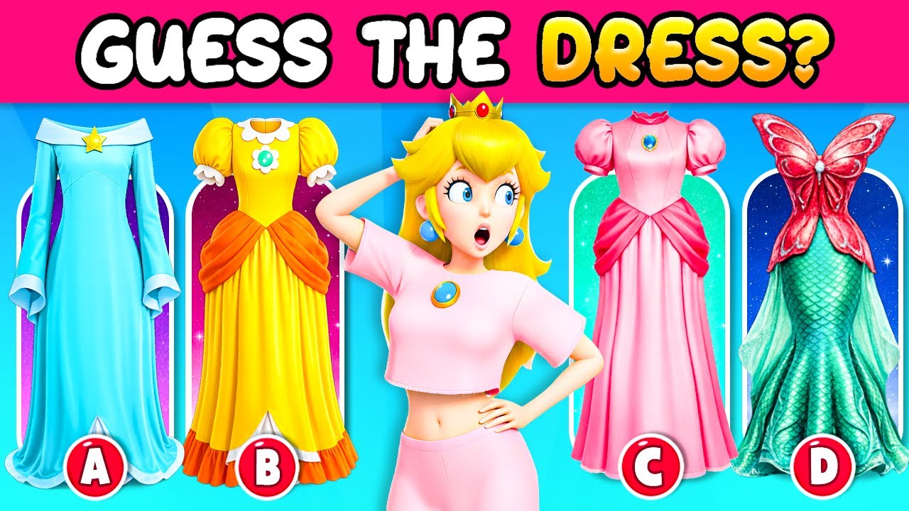 Disney Princess, Princess Peach in the Guess the Eyes, Hair & Hidden ~ Tiny Quiz Brain Breaks 2026