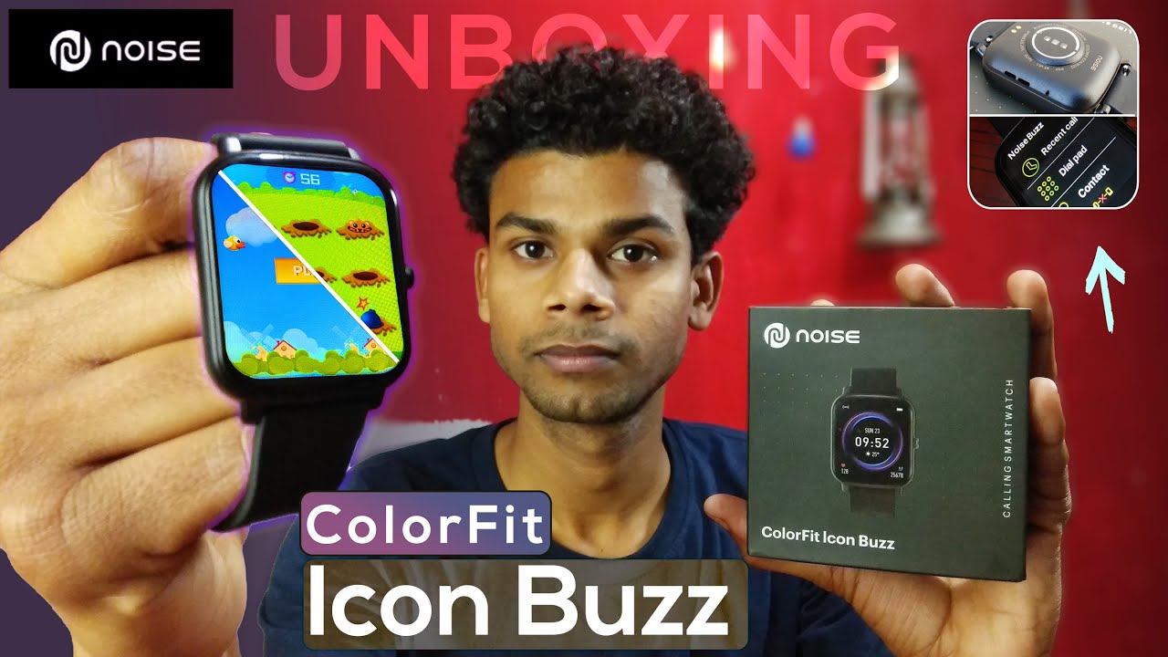 Noise Colorfit Icon Buzz smartwatch - UNBOXING | Setup, Waterproof, Accuracy Test & more...