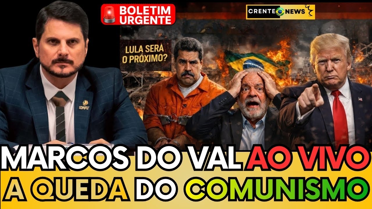 🚨 MARCOS DO VAL AO VIVO: “MADURO PRESO!” – É O INÍCIO DA QUEDA DO COMUNISMO?⸻