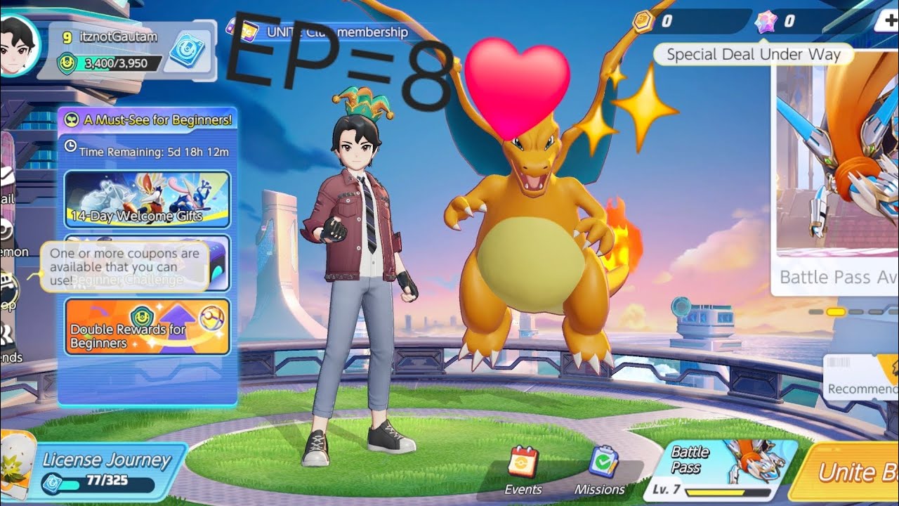 EP=8 OF POKEMON UNITE✨️॥Rank match🥶॥@itz_not_Gautam14 #gaming #viralvideo #s26Ultra #winner #Pokemon