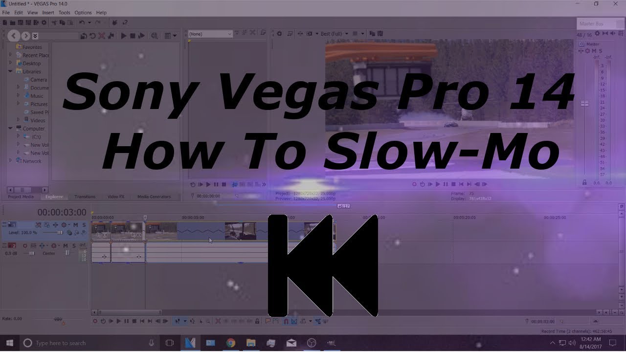 How To Slow-Mo | Sony Vegas Pro 14