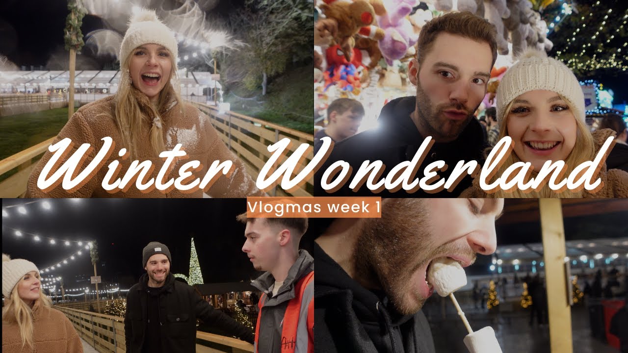 CARDIFF'S WINTER WONDERLAND - VLOGMAS | Mulled wine, Ice skating and Christmas food | Couples vlog